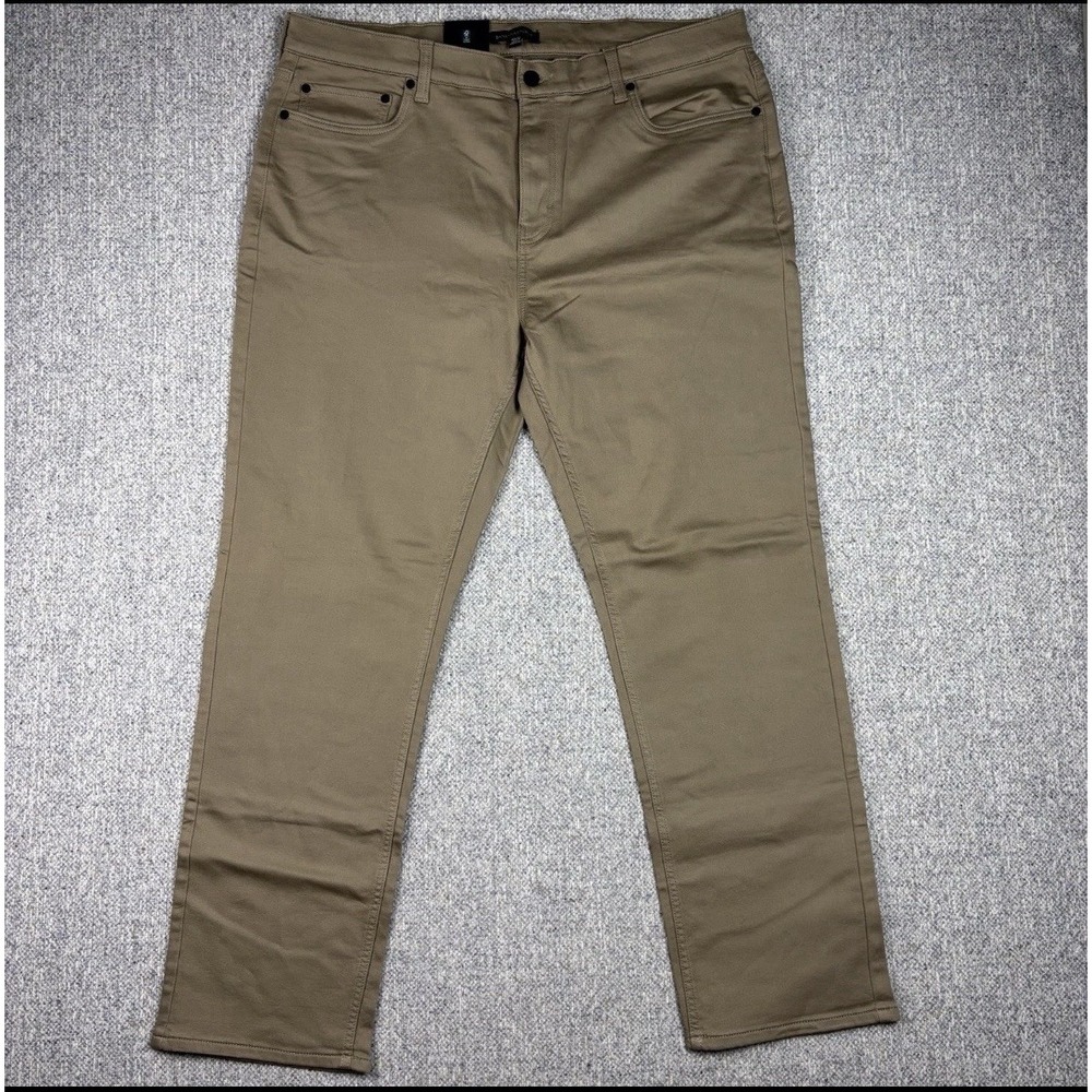 Banana Republic Men 5 Pocket Pants Khaki Tan Stretch Twill Straight Chino 40x32